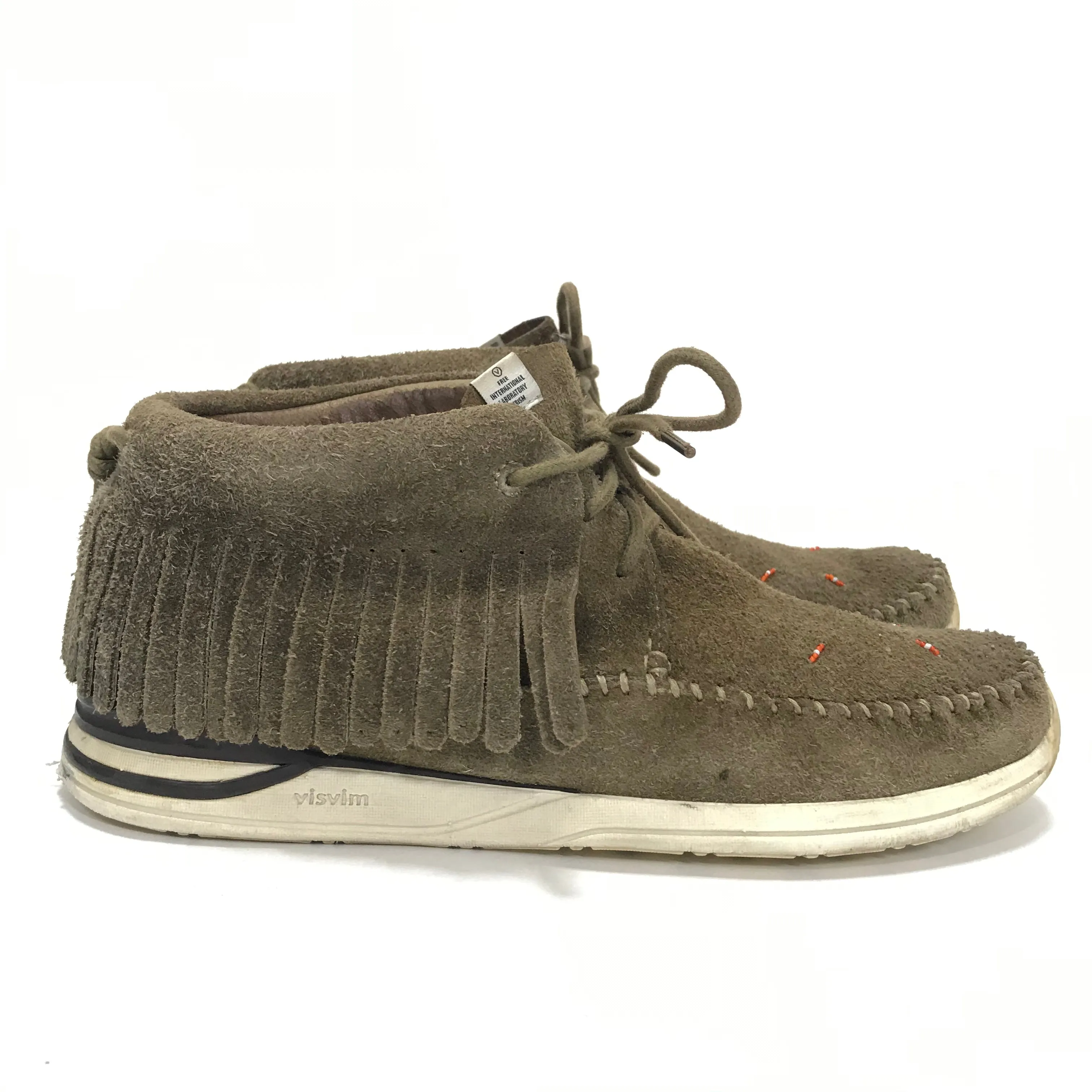 [11] Visvim FBT Shaman Folk Suede Sand
