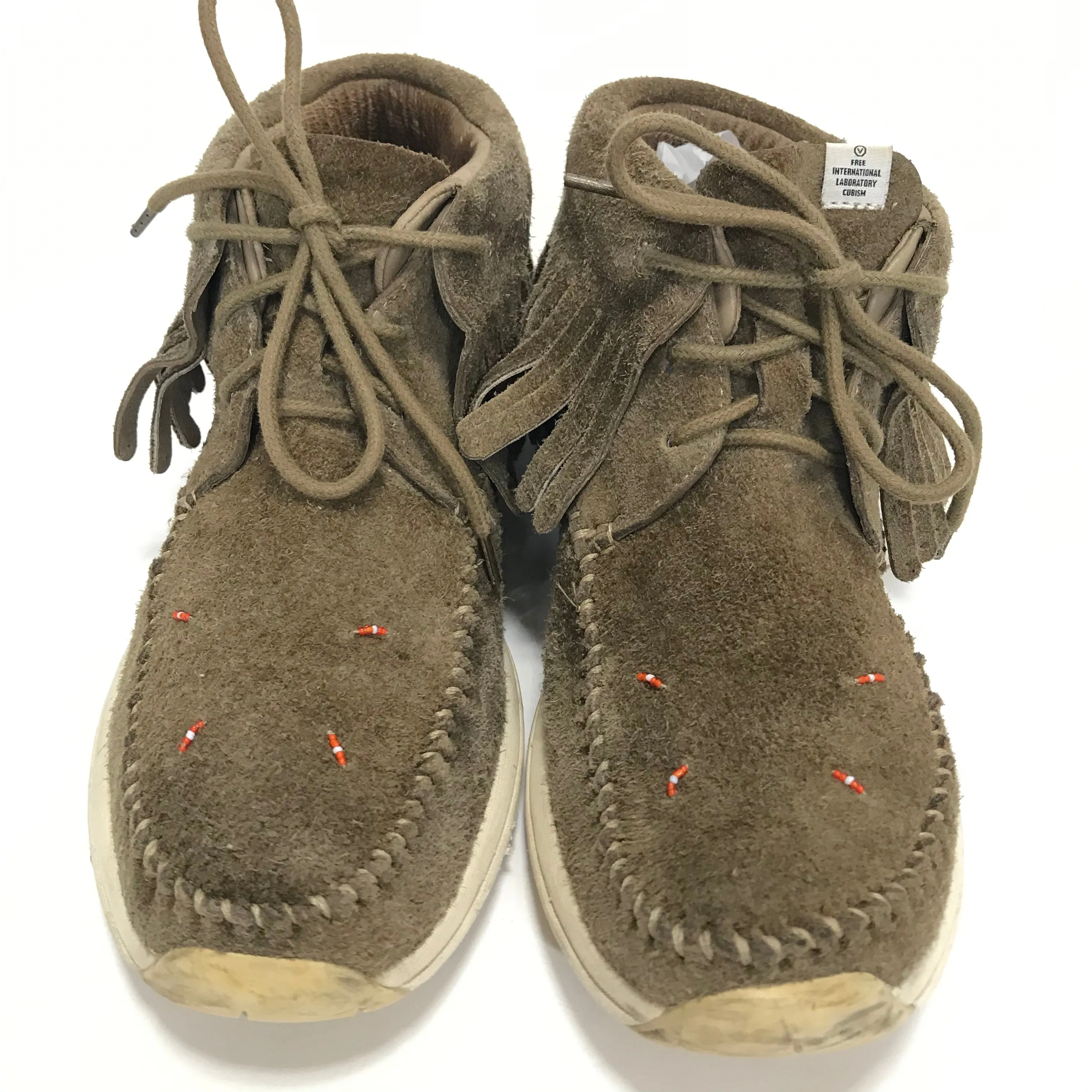 [11] Visvim FBT Shaman Folk Suede Sand