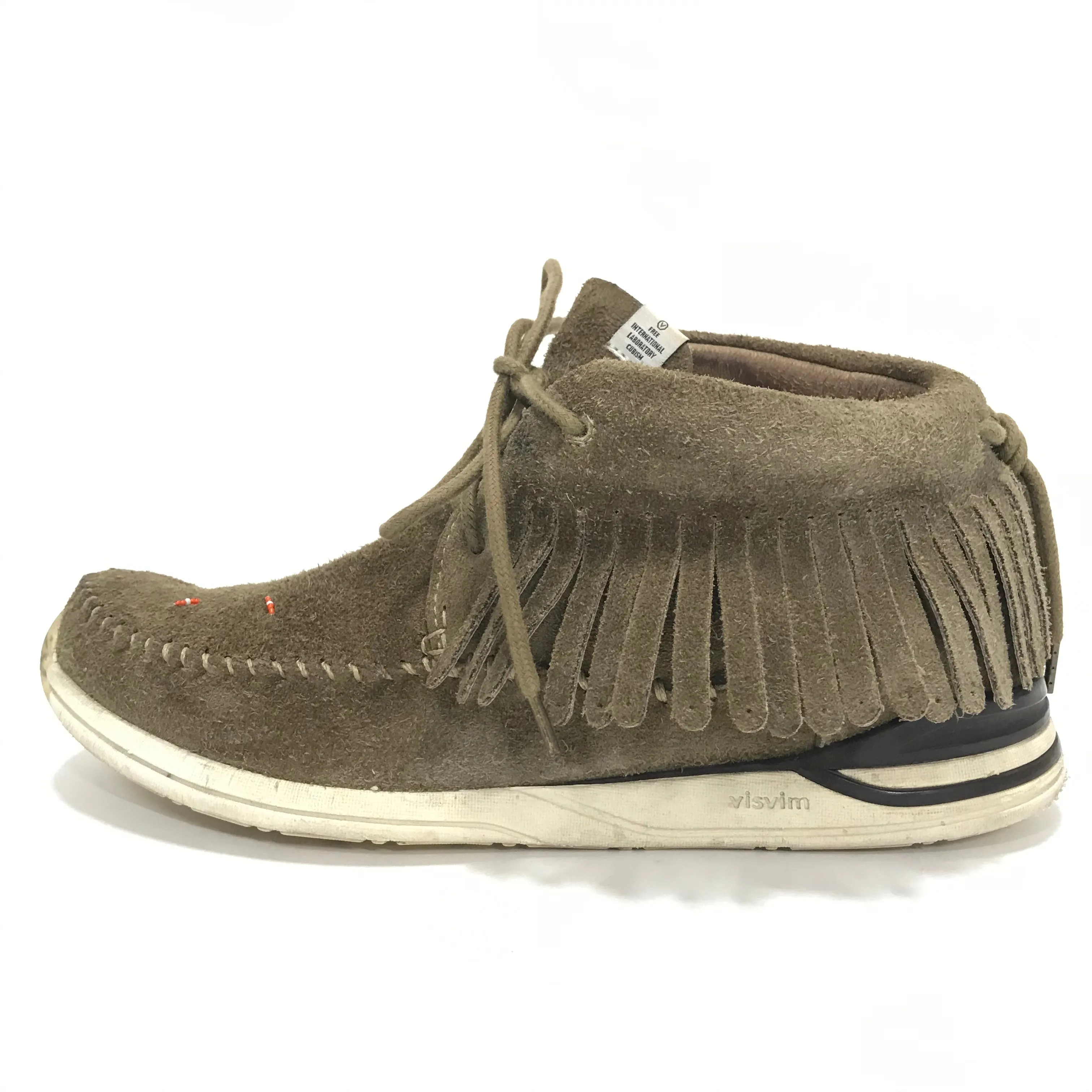 [11] Visvim FBT Shaman Folk Suede Sand