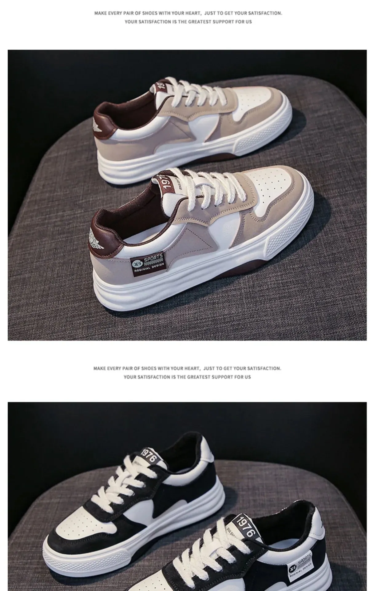 2024 Women's Fashion Platform Sneakers for Ultimate Comfort