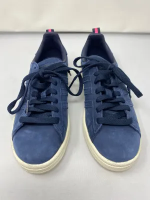 Adidas Campus Suede Three Stripe Sneaker Suede Dark Blue