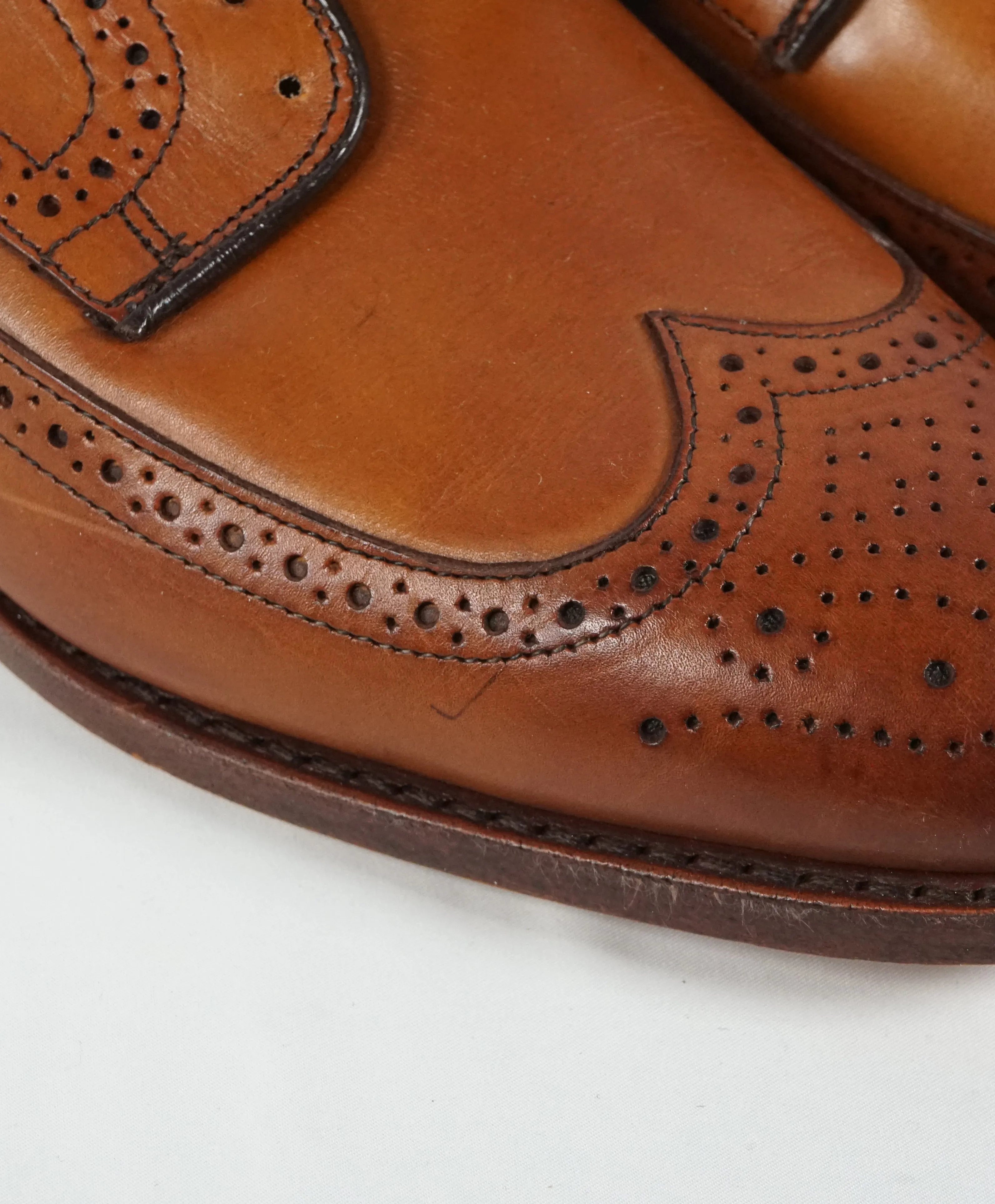 ALLEN EDMONDS - “Stuttgart” Brown Whiskey Leather Brogue Oxfords - 10.5 D
