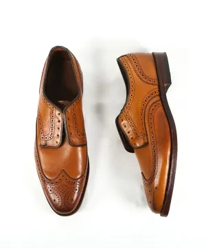 ALLEN EDMONDS - “Stuttgart” Brown Whiskey Leather Brogue Oxfords - 10.5 D