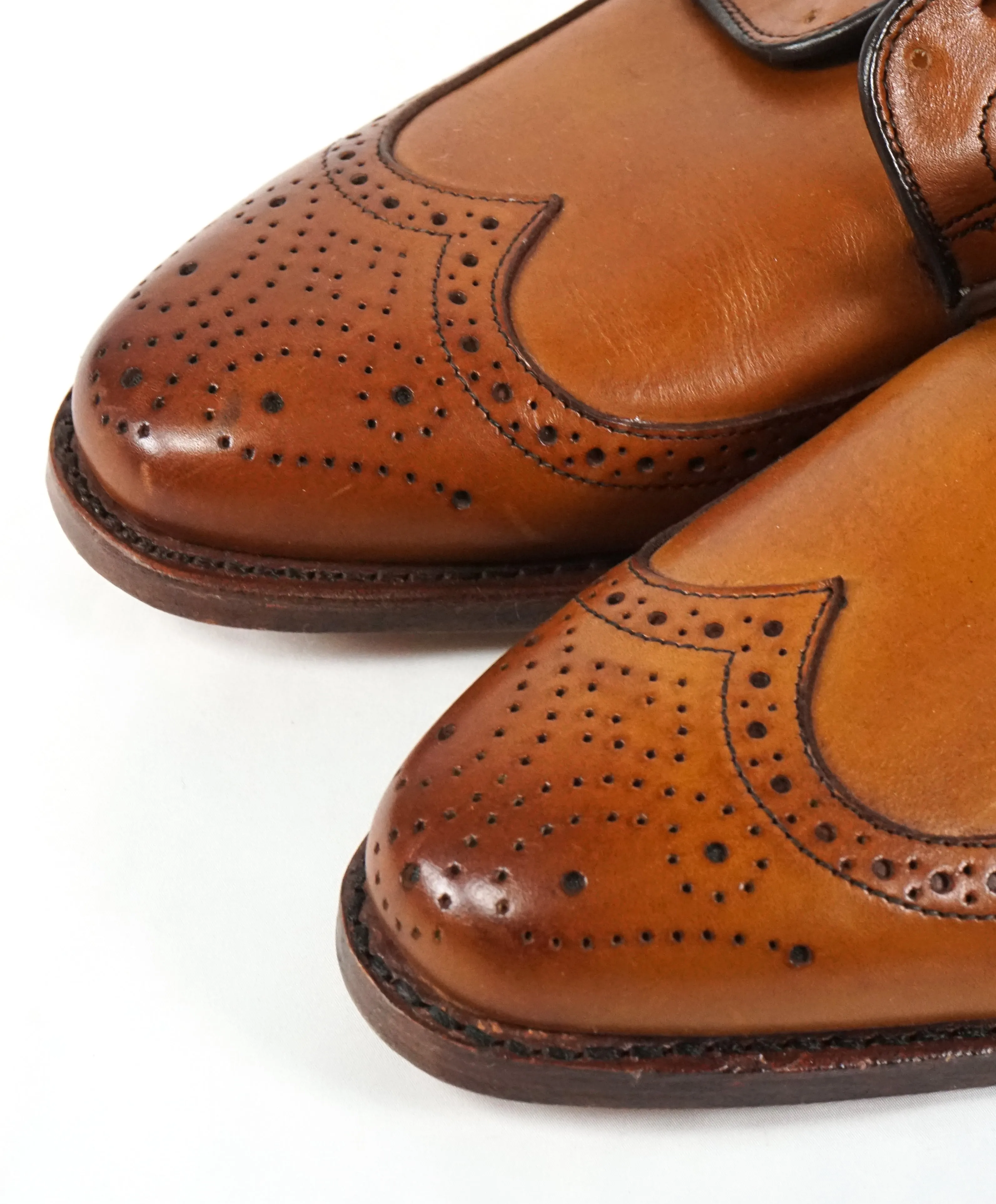 ALLEN EDMONDS - “Stuttgart” Brown Whiskey Leather Brogue Oxfords - 10.5 D