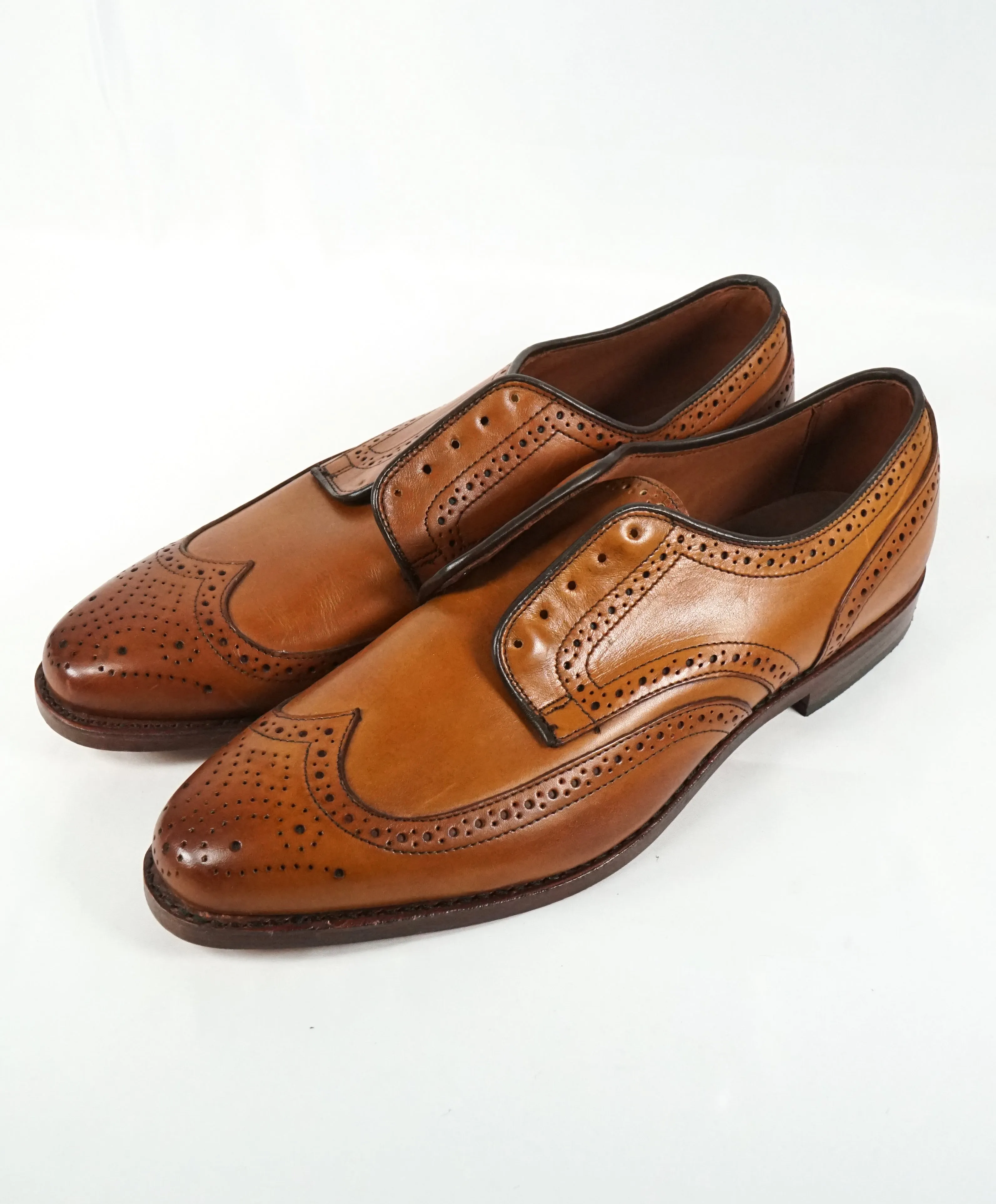 ALLEN EDMONDS - “Stuttgart” Brown Whiskey Leather Brogue Oxfords - 10.5 D