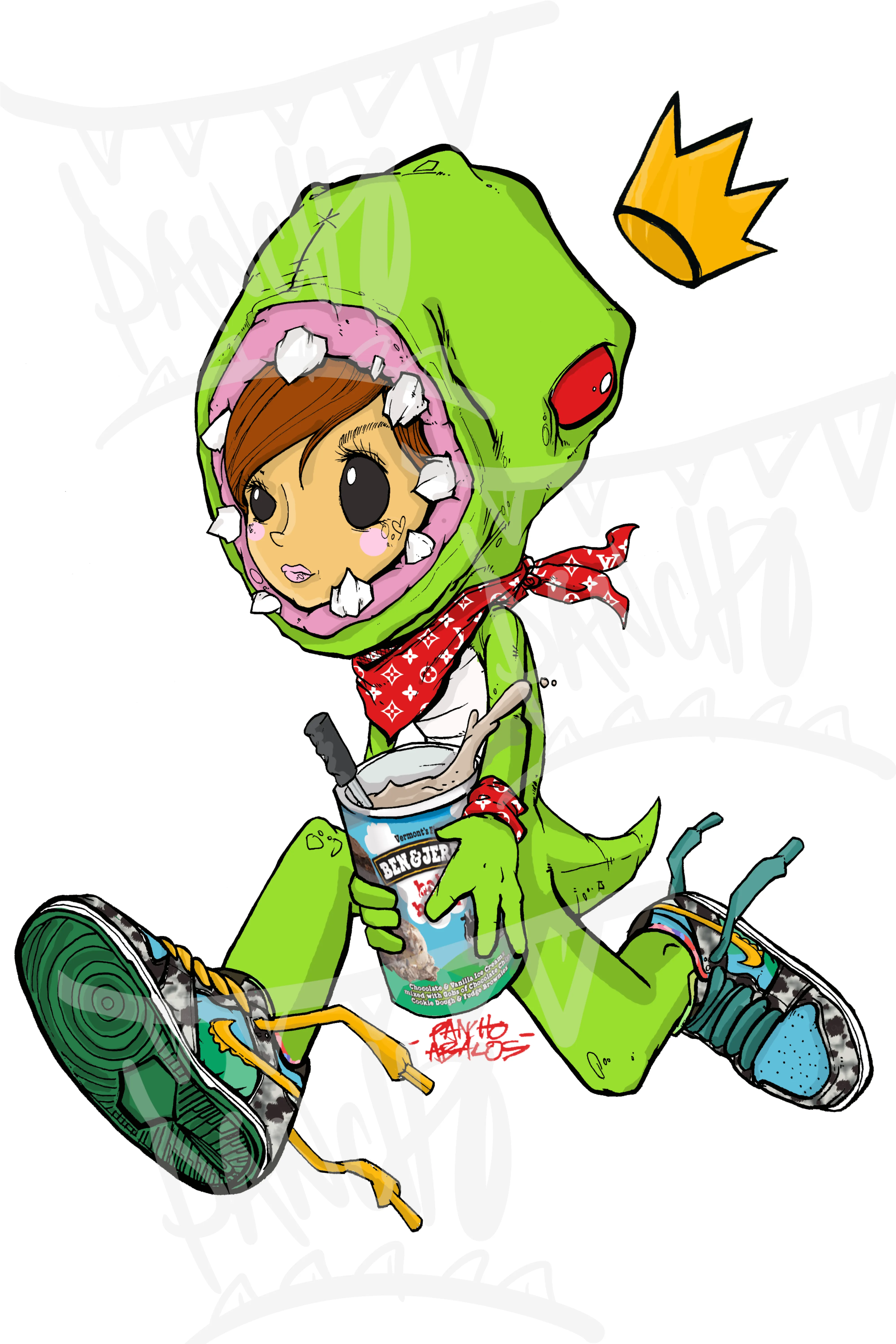 Alysaurous Chunky Dunky Print