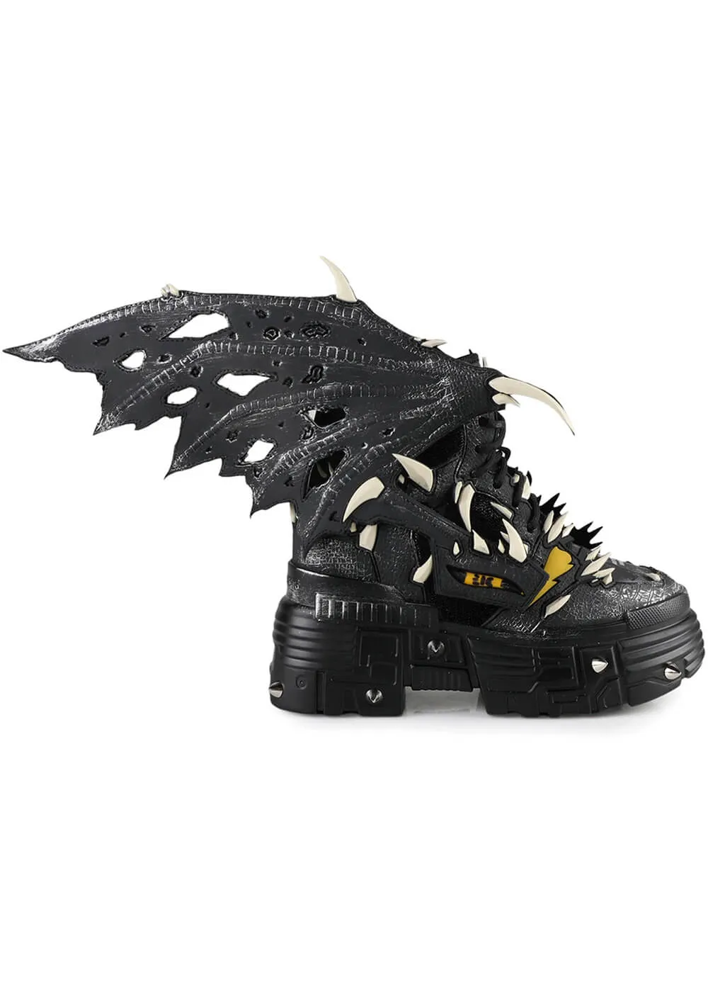 Anthony Wang Black Apple Wing Sneakers Black