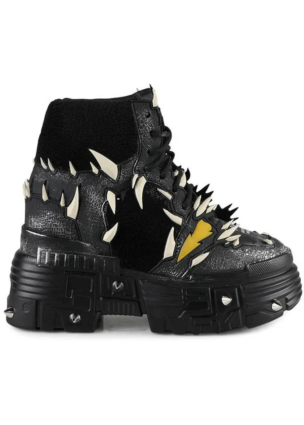 Anthony Wang Black Apple Wing Sneakers Black