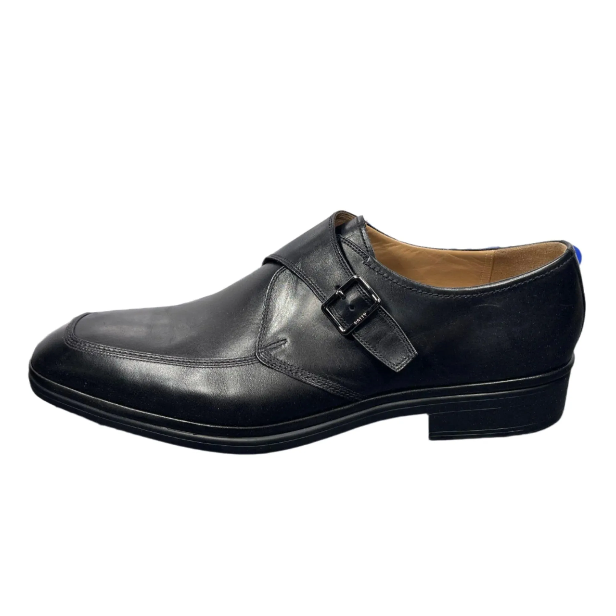 Bally Netovi Black Leather Monk Shoes