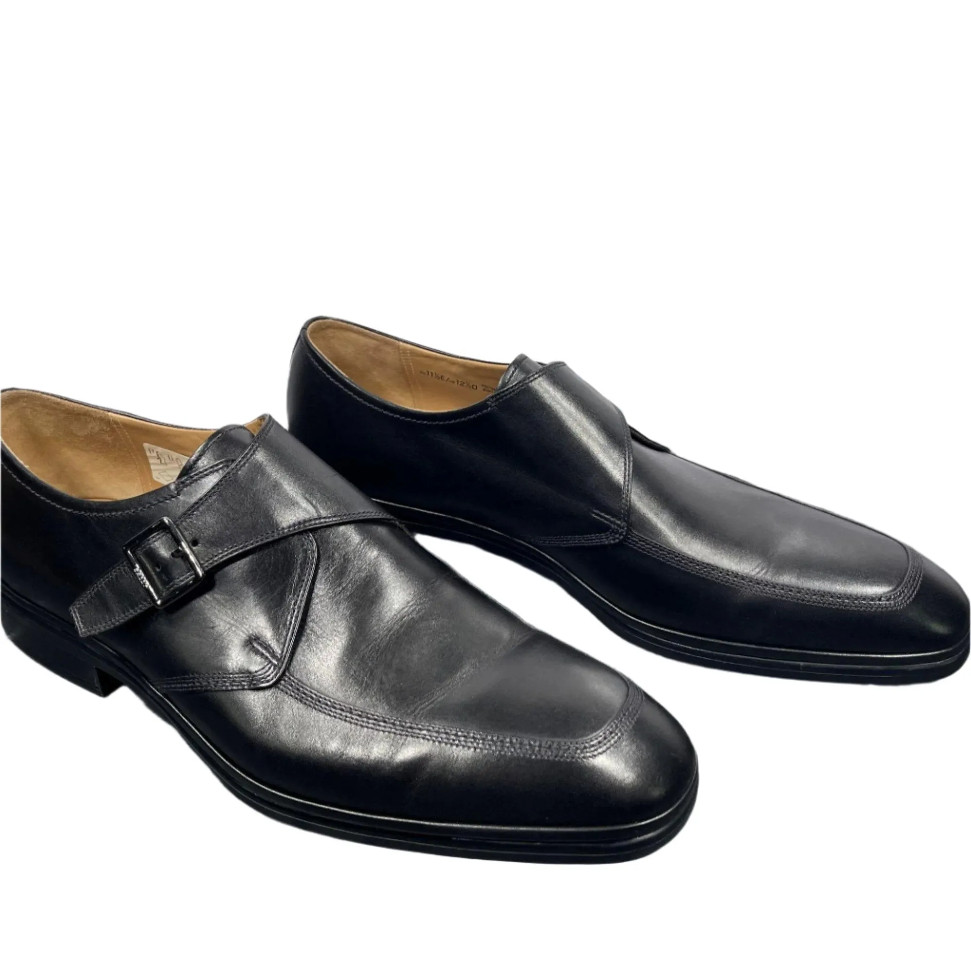 Bally Netovi Black Leather Monk Shoes