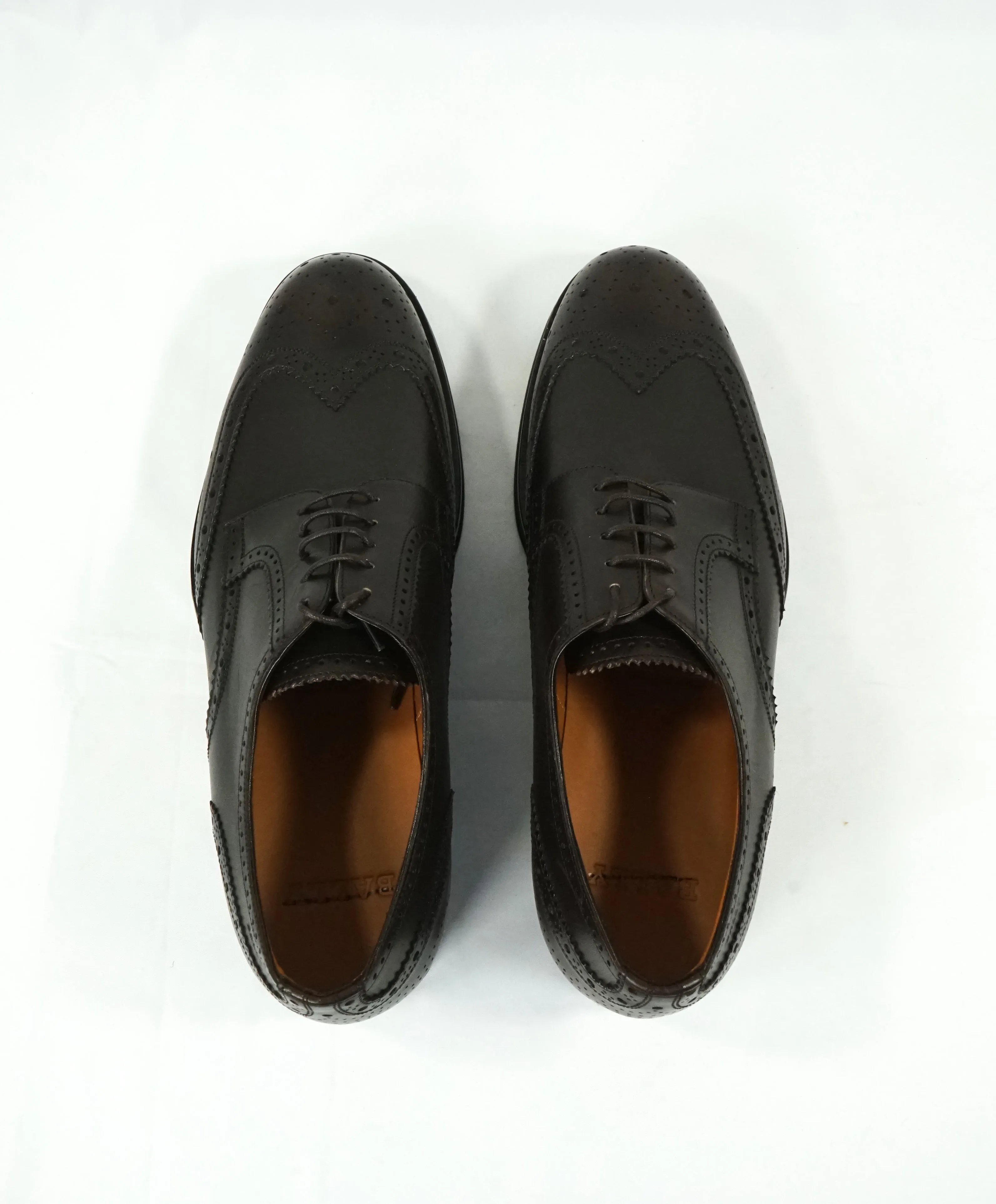 BALLY - “NORSK” Detailed Brogue Engraved Logo Wingtip Oxfords - 9.5