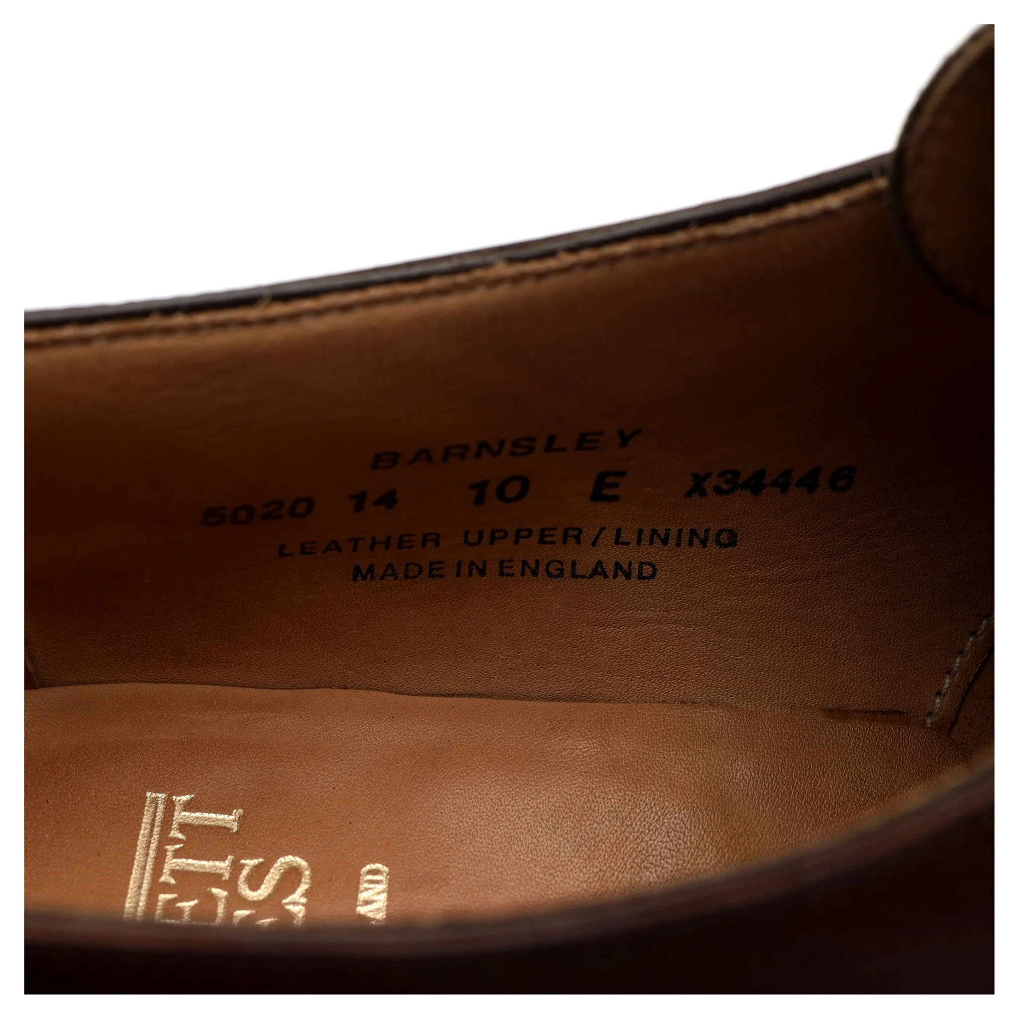 'Barnsley' Brown Leather Split Toe Monk Strap UK 10 E