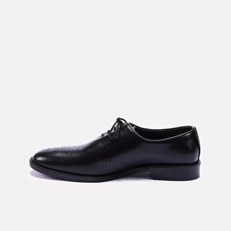 Black Wingtip Oxford Shoes For Men 0111297