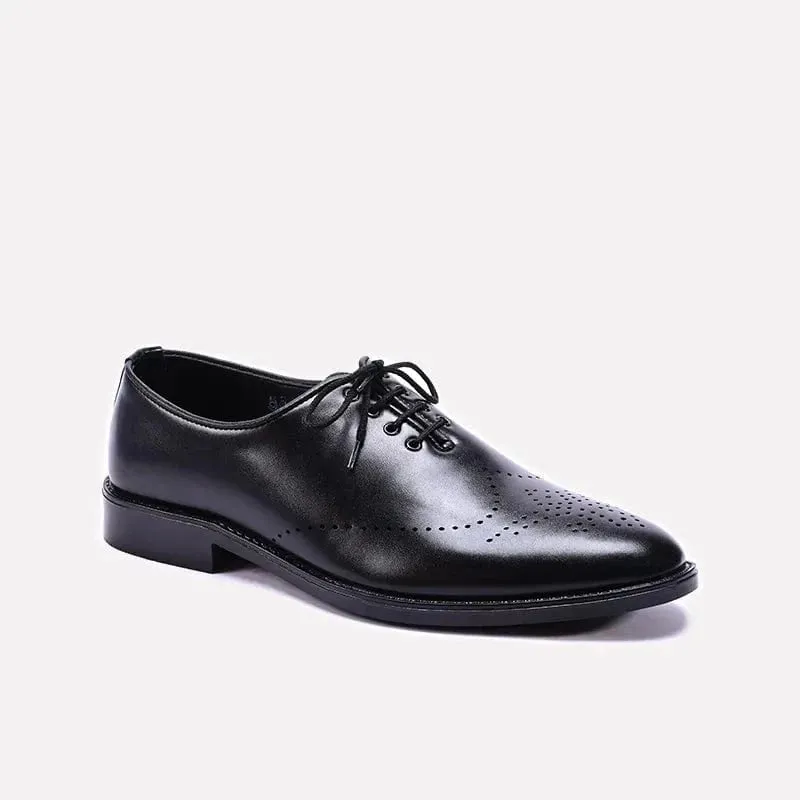 Black Wingtip Oxford Shoes For Men 0111297
