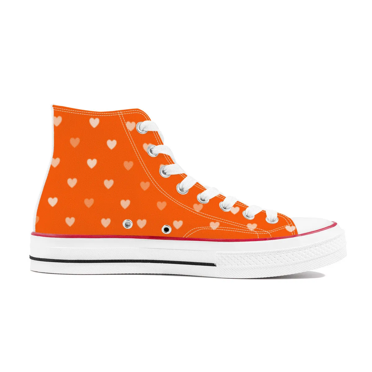 BT21 RJ High Top Canvas Sneakers- Orange