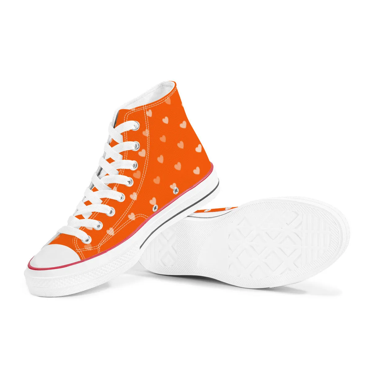 BT21 RJ High Top Canvas Sneakers- Orange
