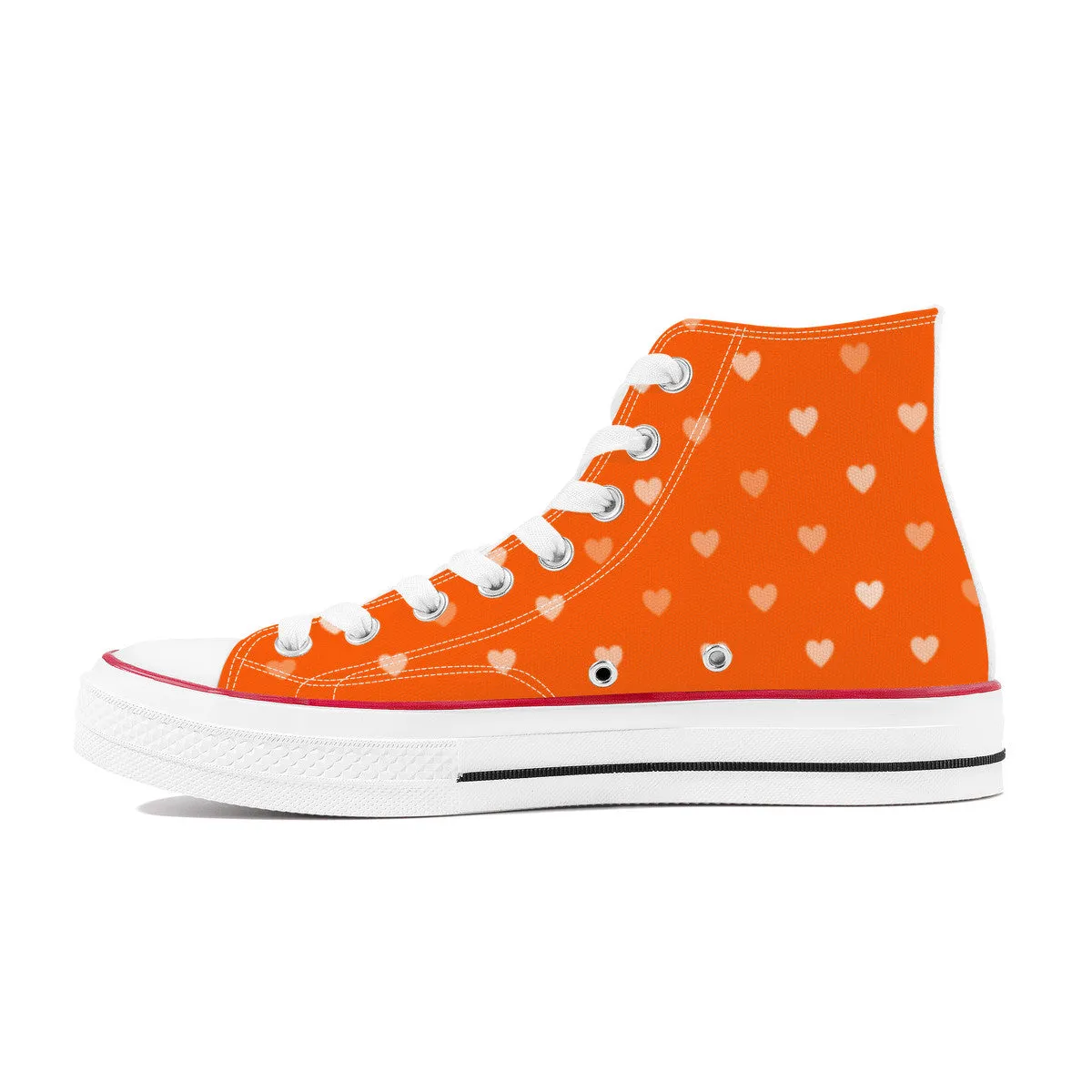 BT21 RJ High Top Canvas Sneakers- Orange