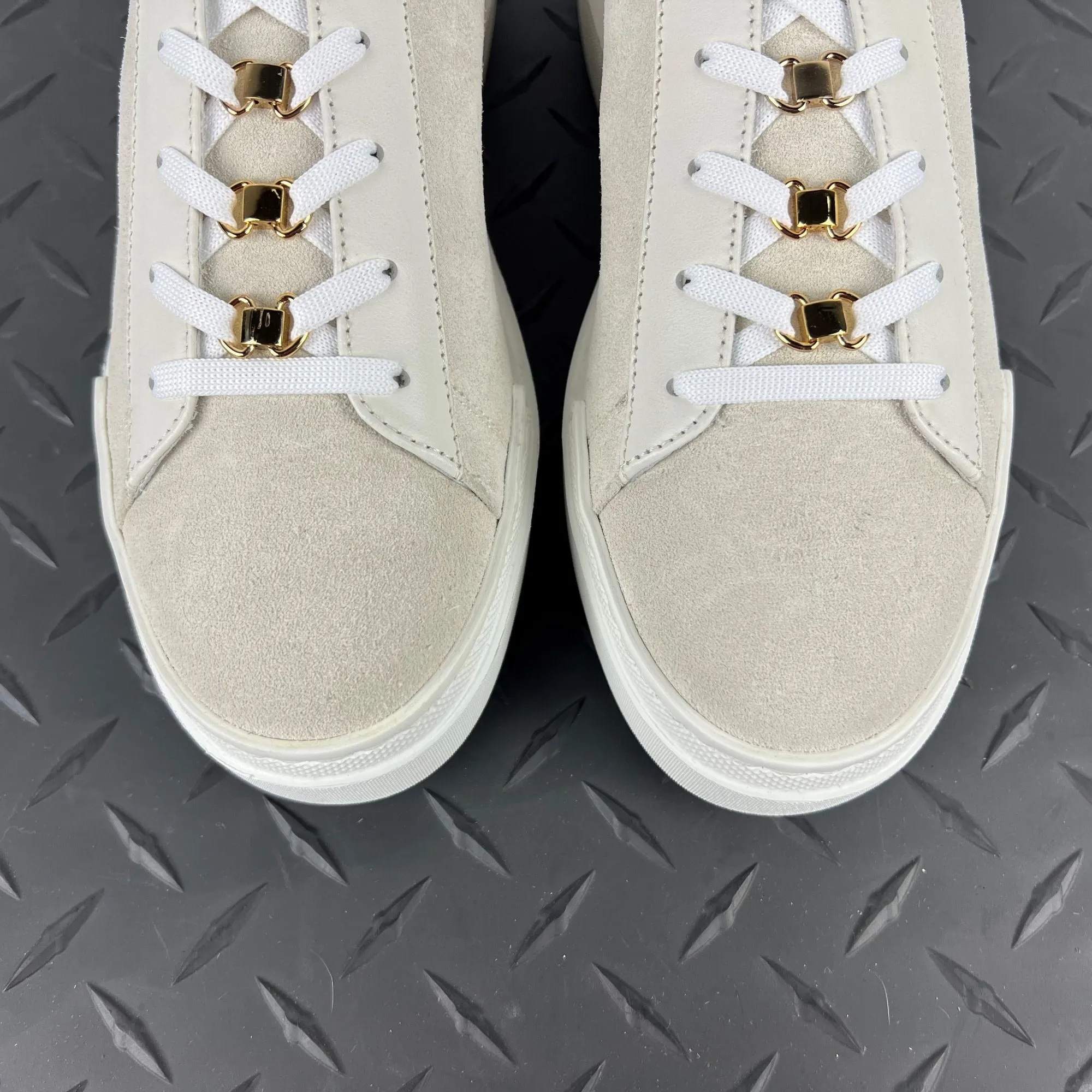 Buscemi Women's Ninna Off White Leather Sneakers SAMPLE
