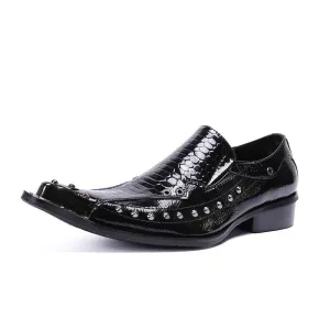Business Style Rivets Men Dress Shoes Oxfords Flats Wedding Shoes