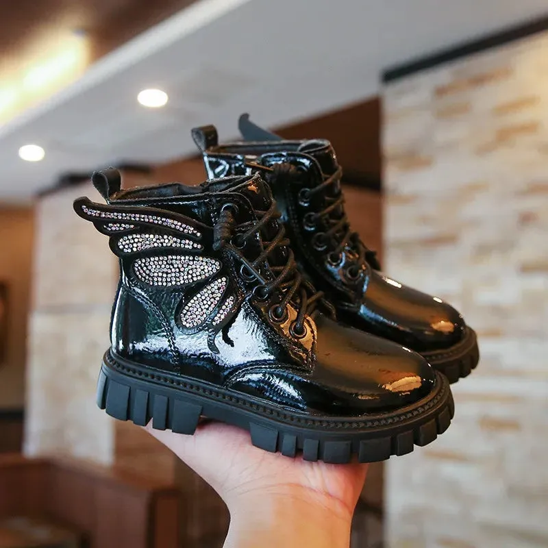 Butterfly Glitter Boots (2 Colours)