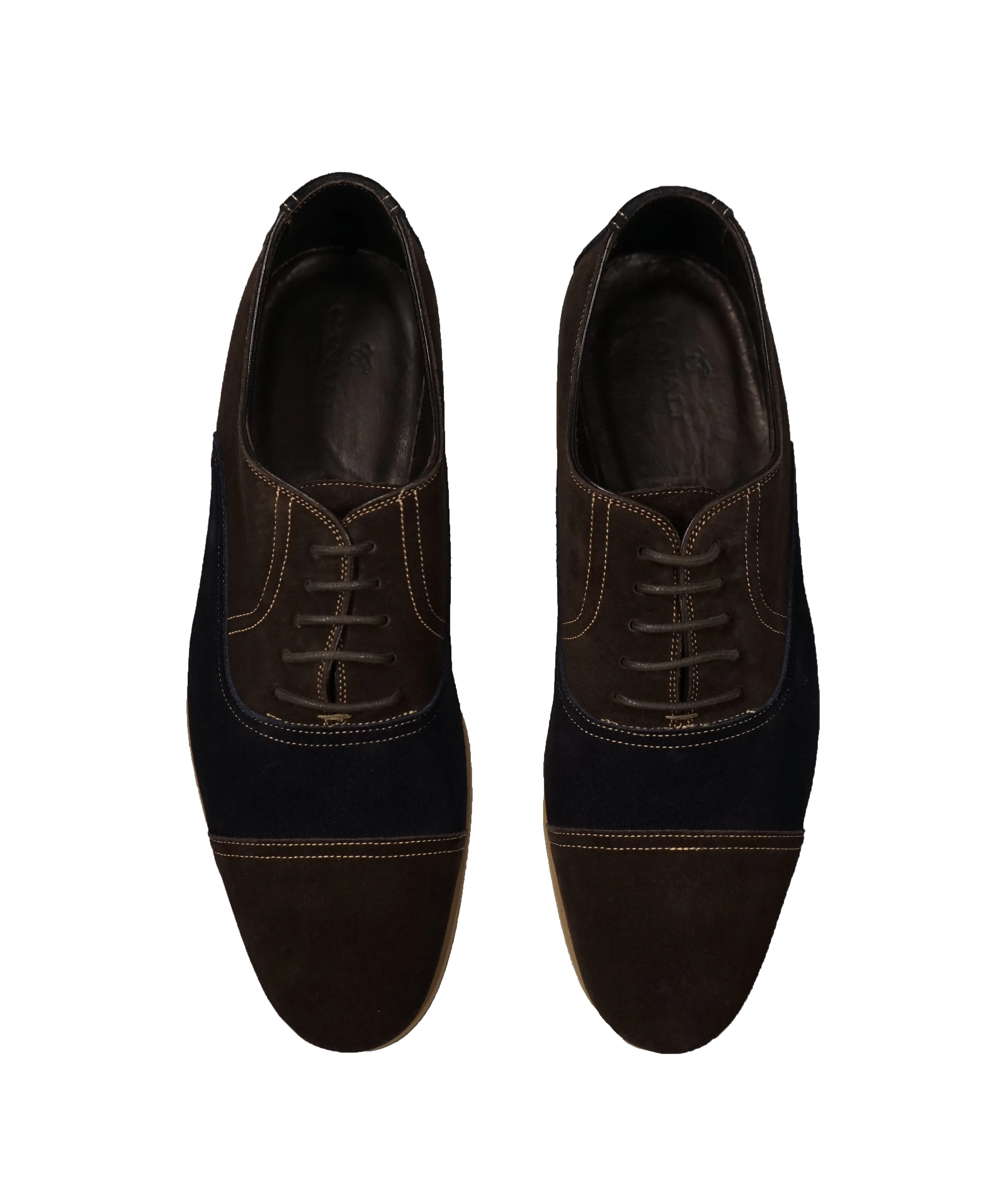 CANALI - BiColor Blue & Brown Suede Oxfords - 10