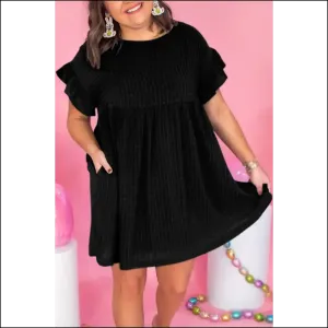 Chic Black Ruffle Sleeve: Dress so Good, It's Practically Needful Things  🖤