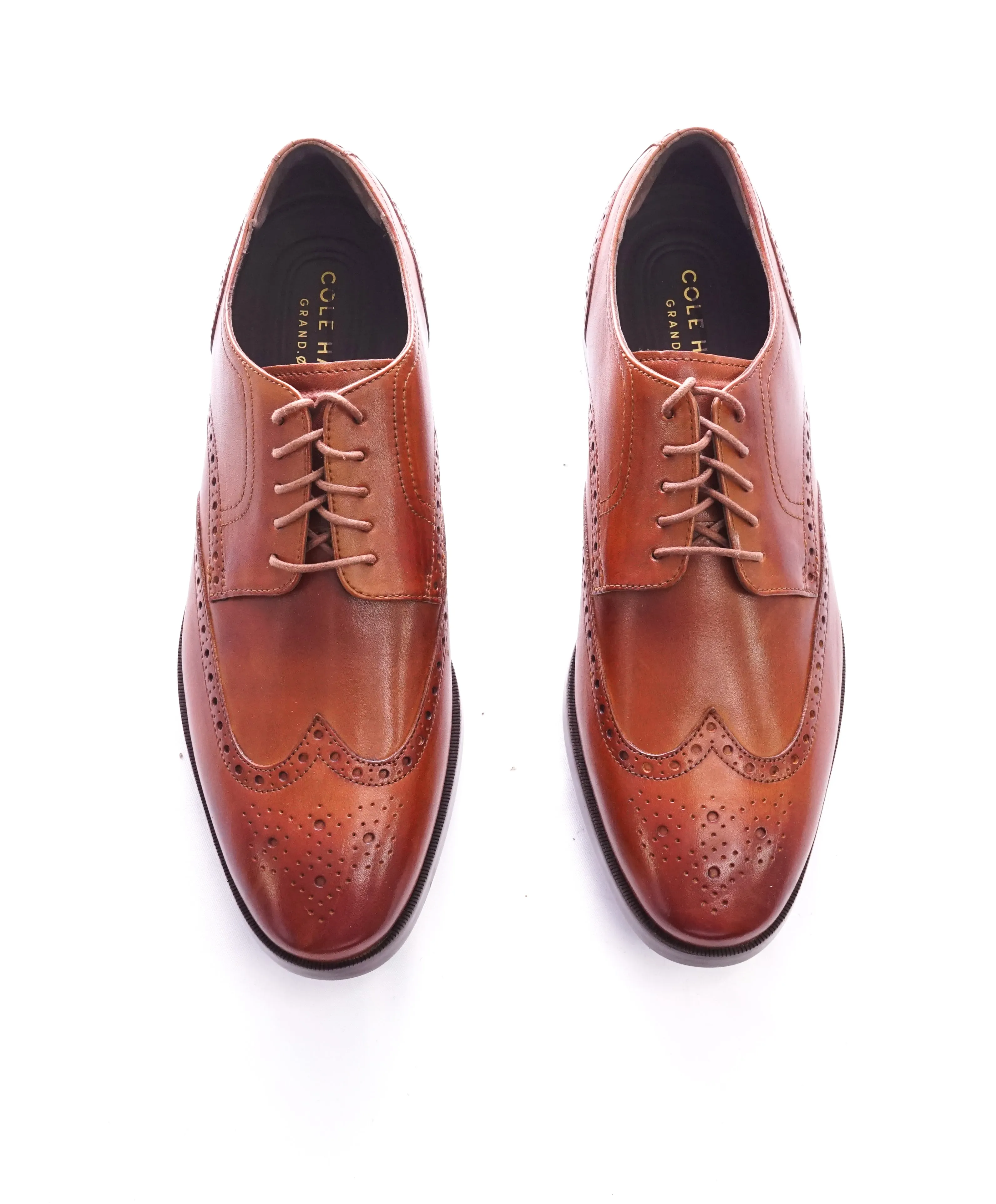 COLE HAAN - Brown Wingtip Brogue Oxfords "Grand OS” - 9.5