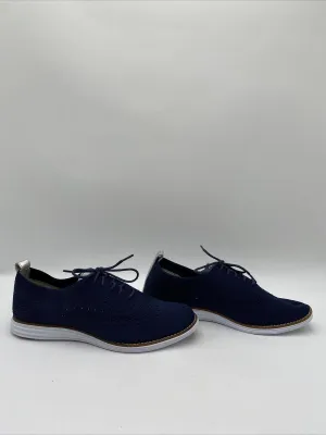 Cole Haan Women's ORIGINALGRAND Stitchlite Wingtip Oxford Shoes Navy 9.5B - Very Good
