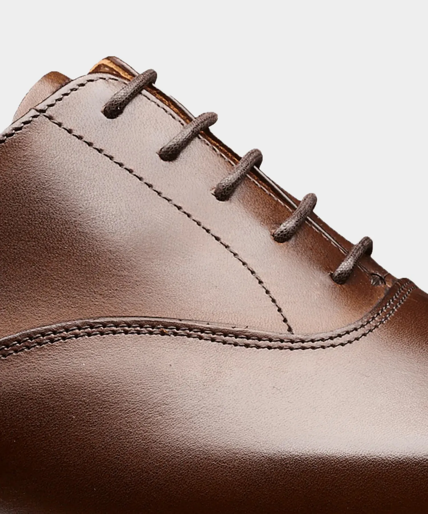 Crockett & Jones Hallam Cap-Toe Shoe in Dark Brown