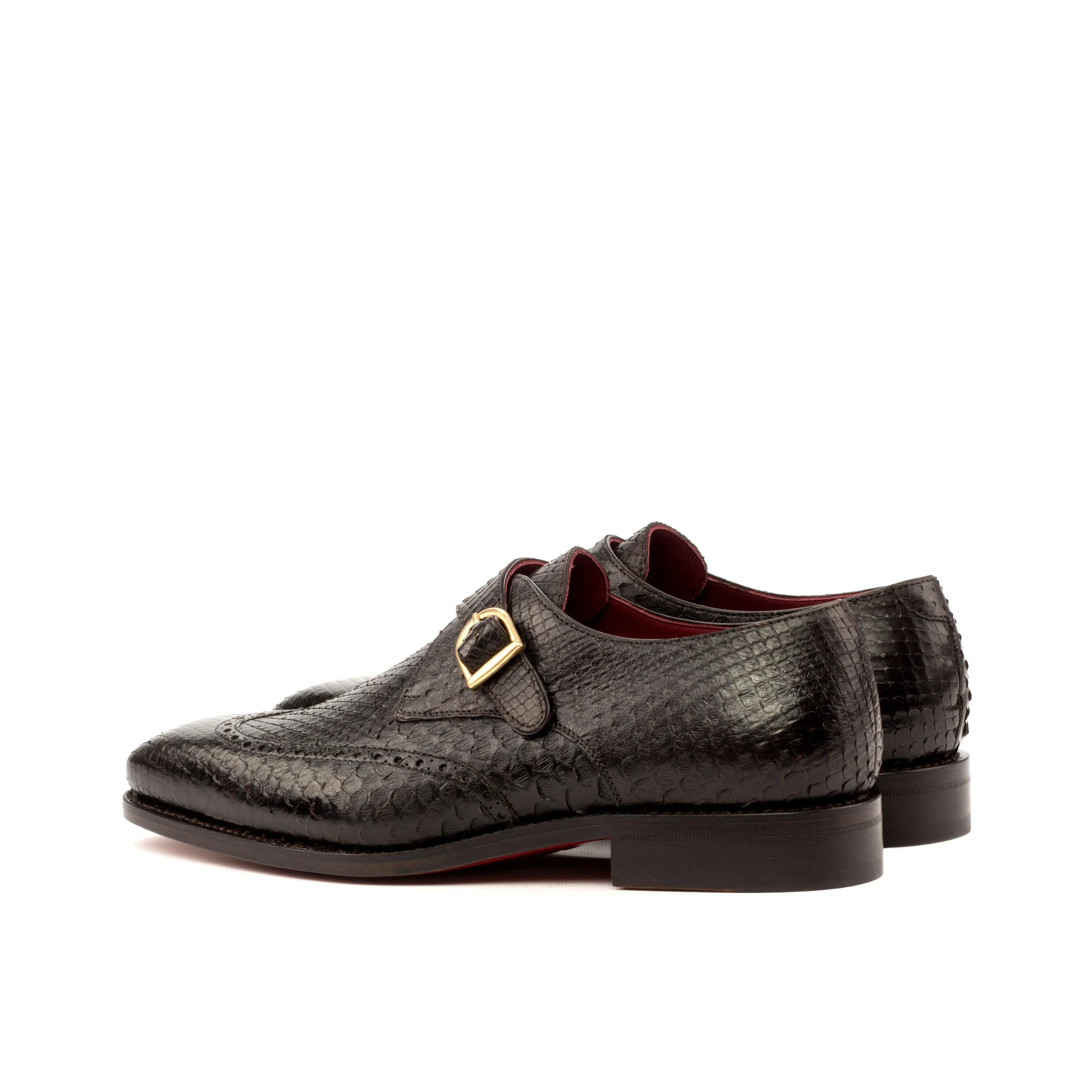 Dark Brown Python Single Monk