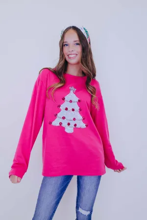 Dazzling Christmas Tree Long Sleeved Top