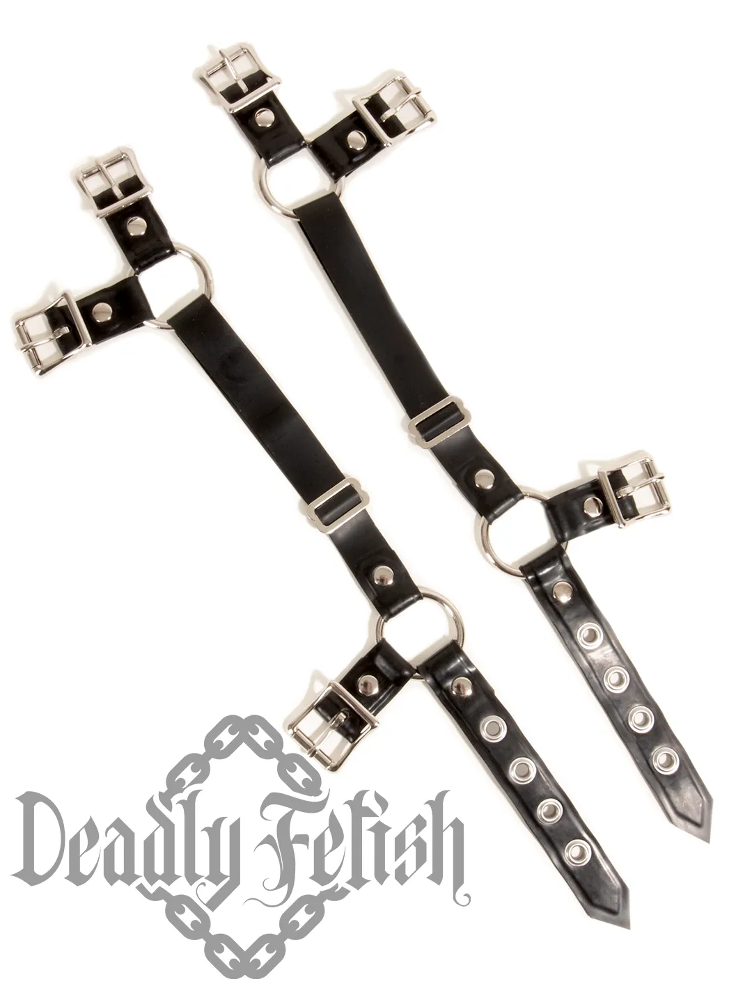Deadly Fetish Latex: Harness Addition #05 Buckle Leg Straps