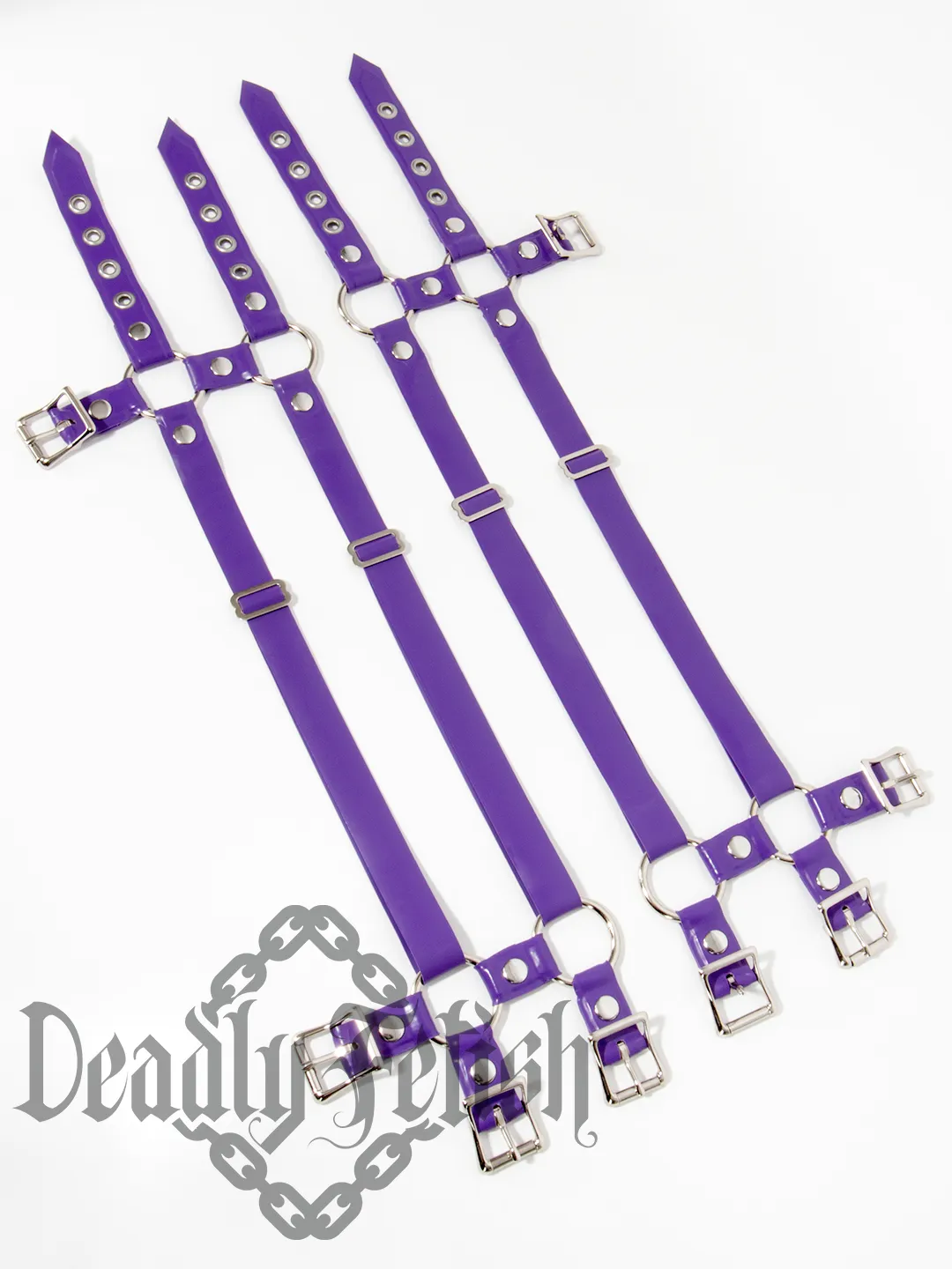 Deadly Fetish Latex: Harness Addition #05 Buckle Leg Straps