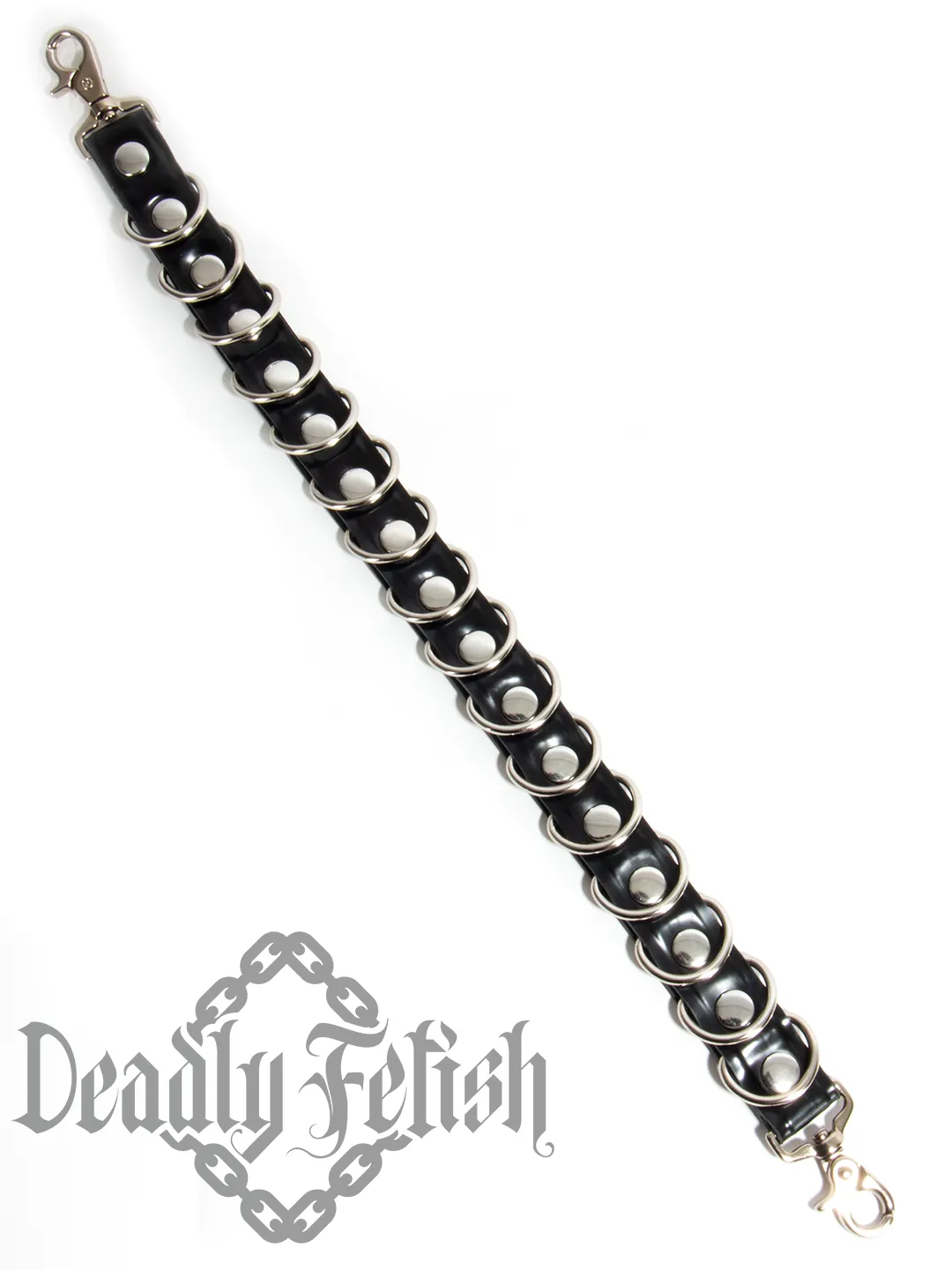 Deadly Fetish Latex: Harness Addition #15 Bondage Strap with D-Rings