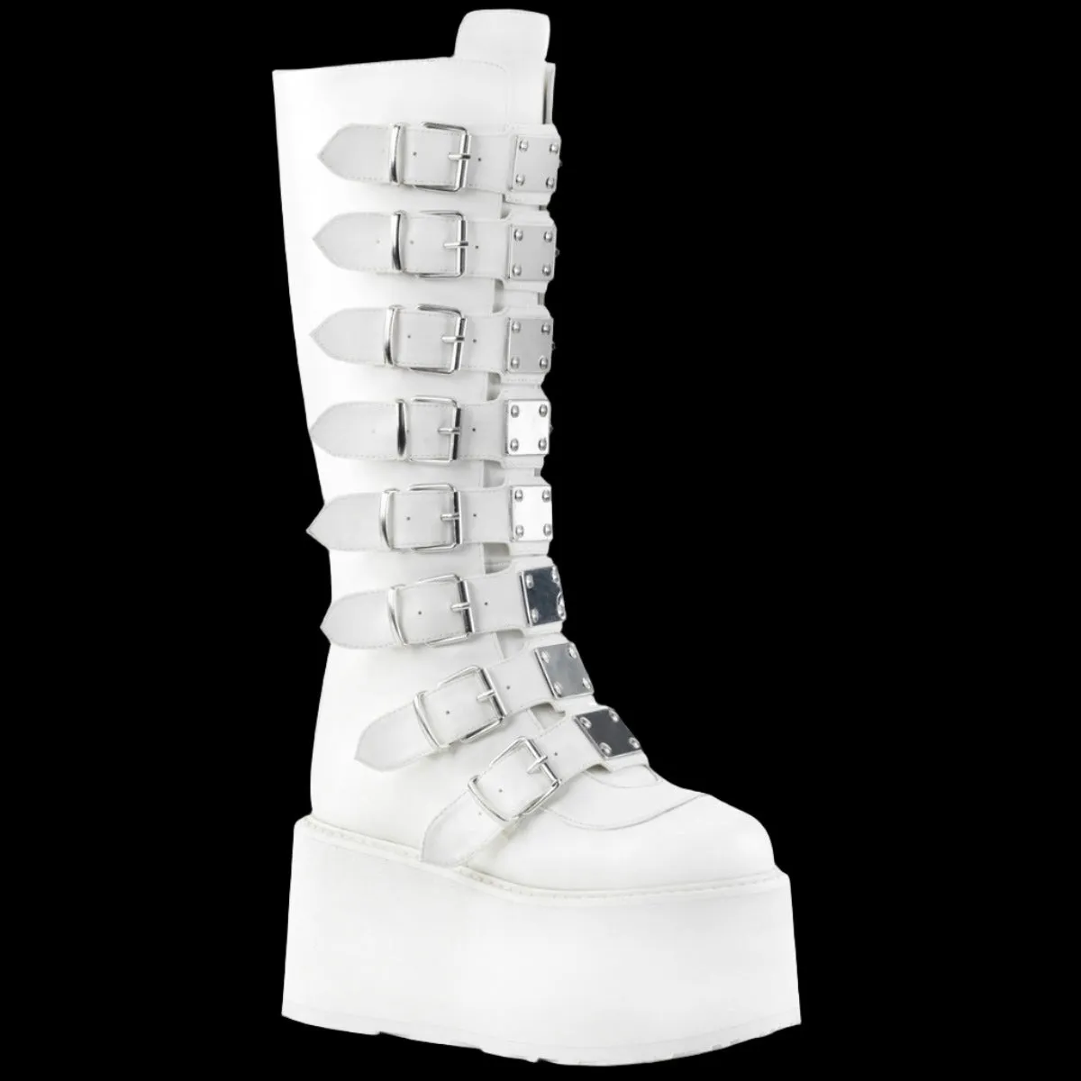 DemoniaCult DAMNED-318 Boots White