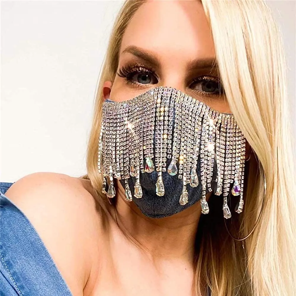Diamond Waterfall Sparkle Mask