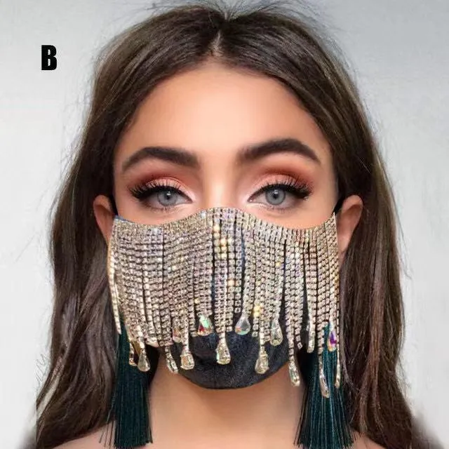 Diamond Waterfall Sparkle Mask
