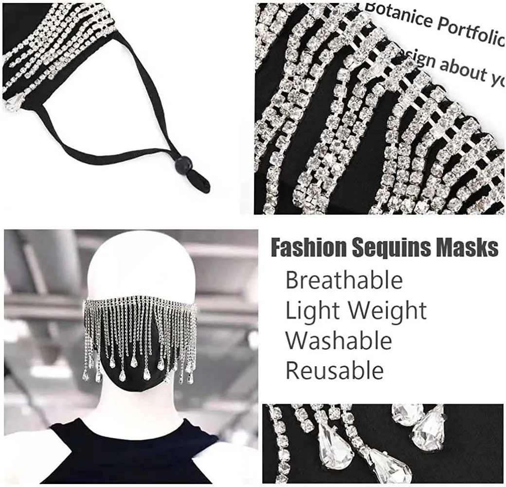 Diamond Waterfall Sparkle Mask
