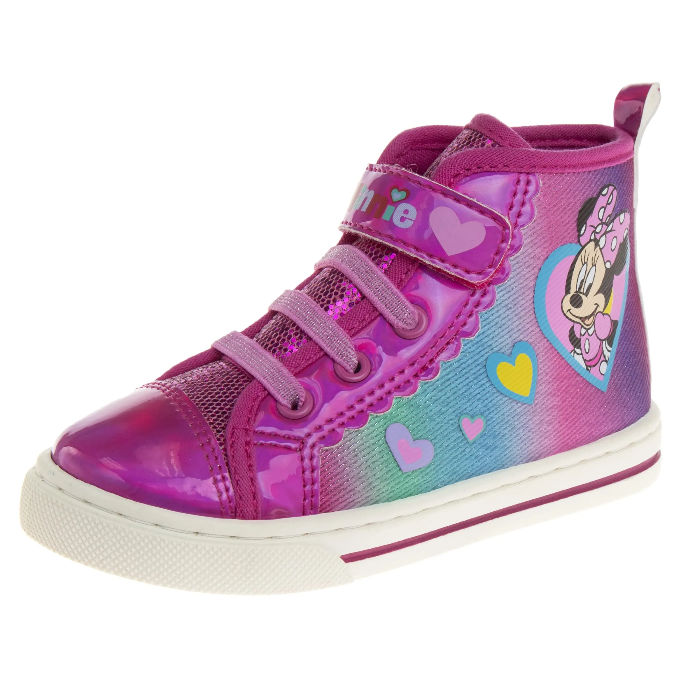 Disney Minnie Mouse Shoes Casual Canvas - Slip on Athletic Sneakers - (Toddler - Little Kids)