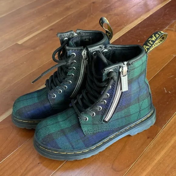 Dr. Martens Plaid Boots Size 11