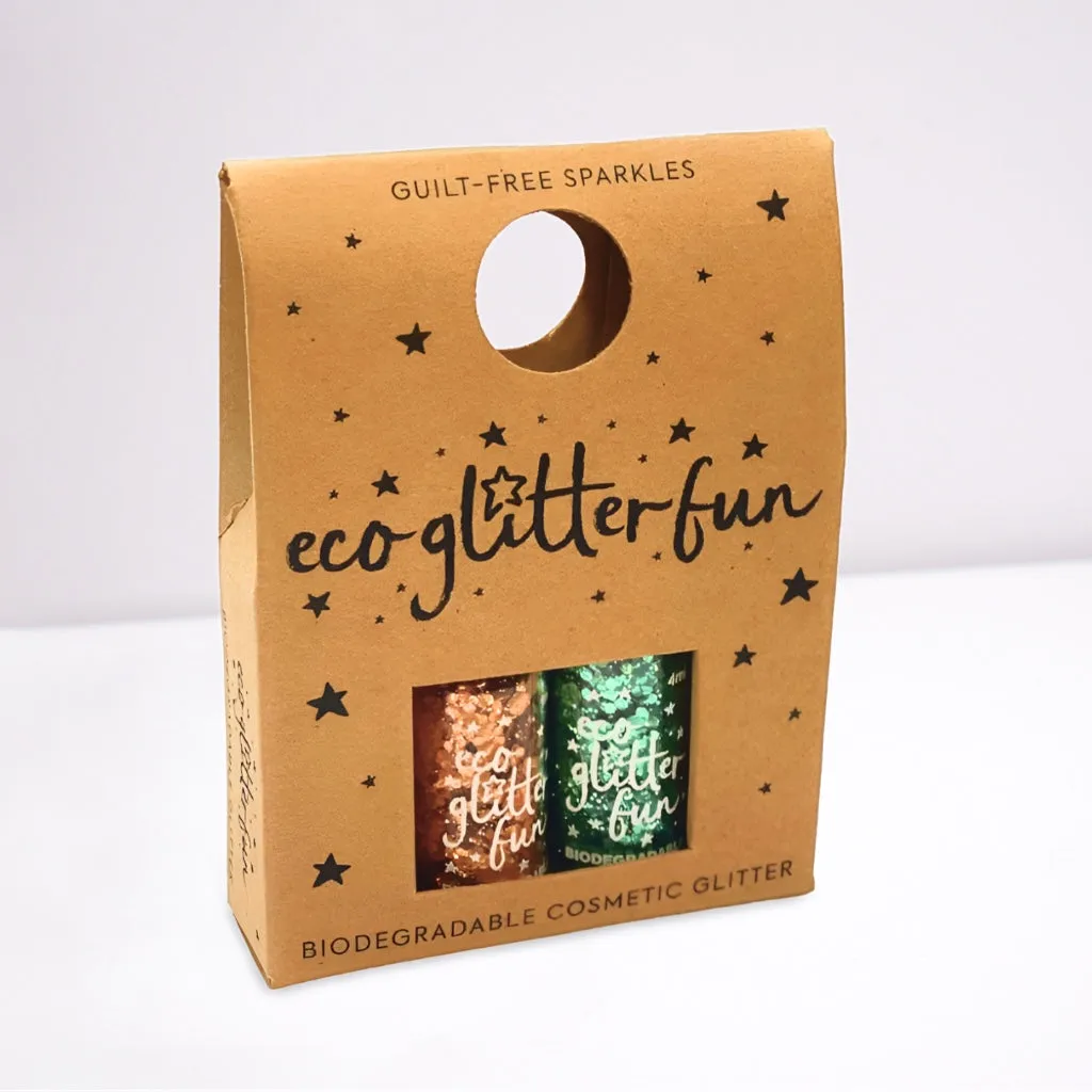 Eco Glitter Sparkle Blends 2 Set - Orange & Green