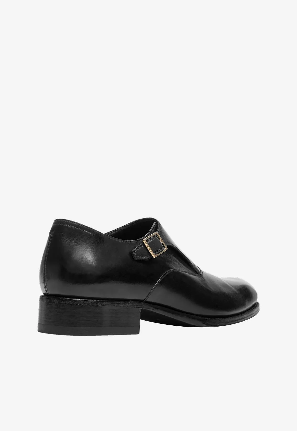 Edgar Single Monk Strap Leather Shoes