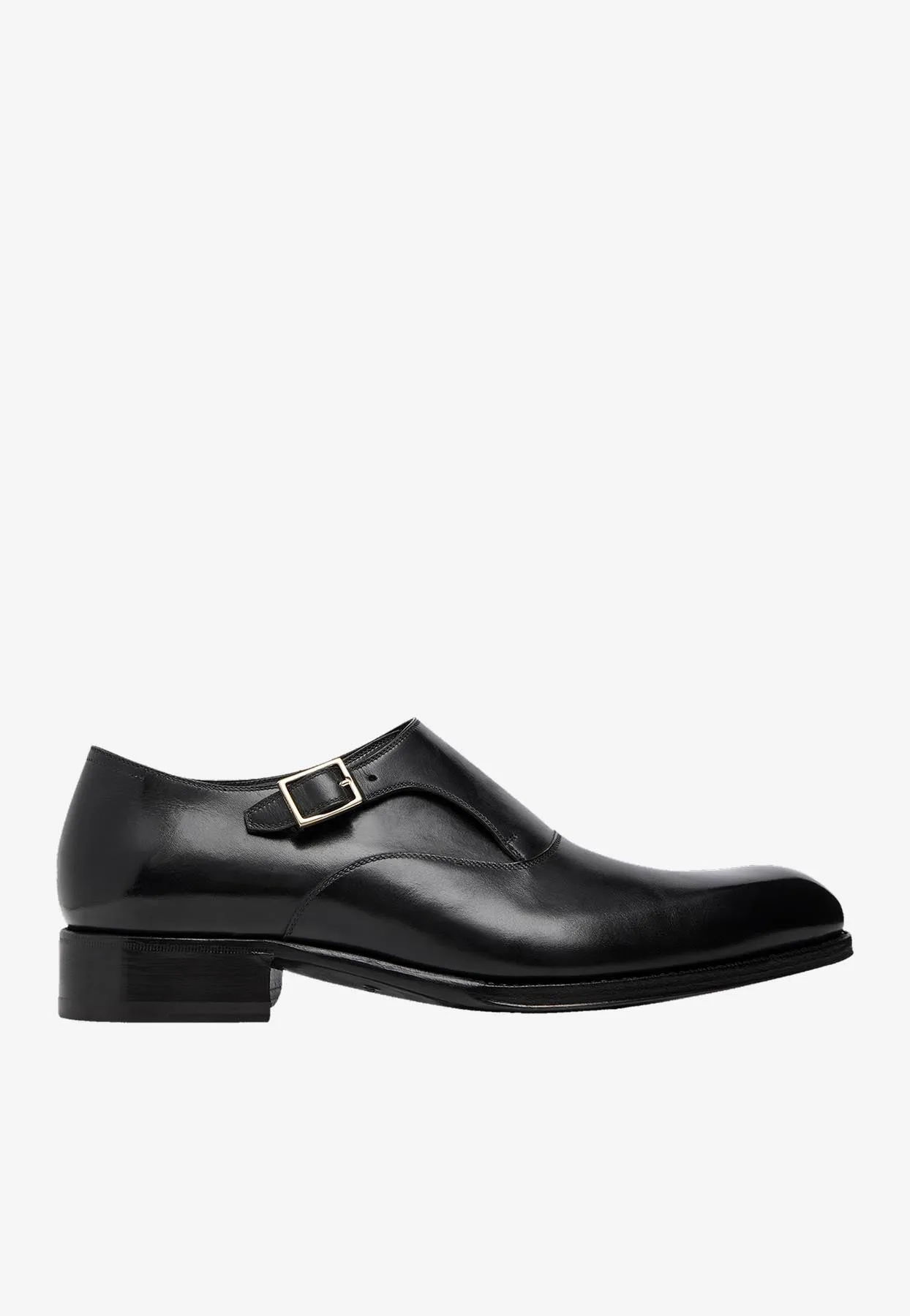 Edgar Single Monk Strap Leather Shoes