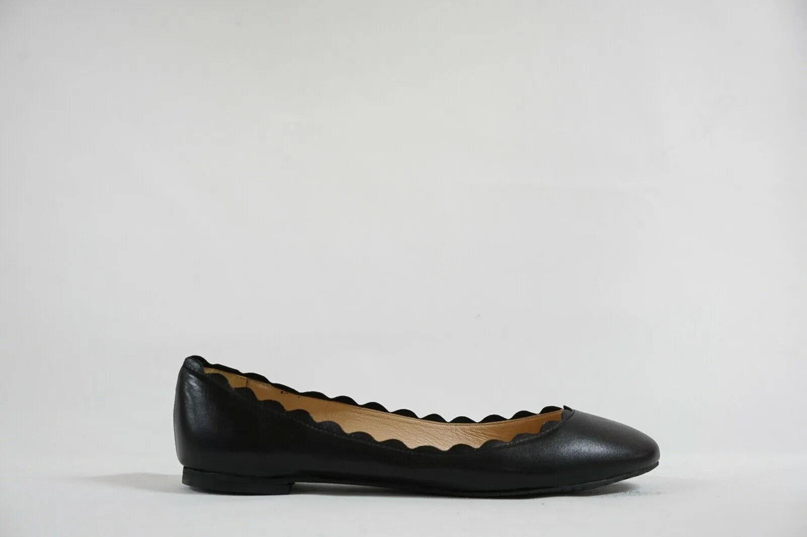 Fabio Rusconi Women's Black Leather Ballerina Flats S1795  LAST PAIR  Size 35