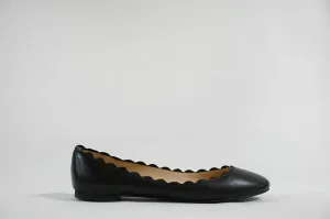 Fabio Rusconi Women's Black Leather Ballerina Flats S1795  LAST PAIR  Size 35