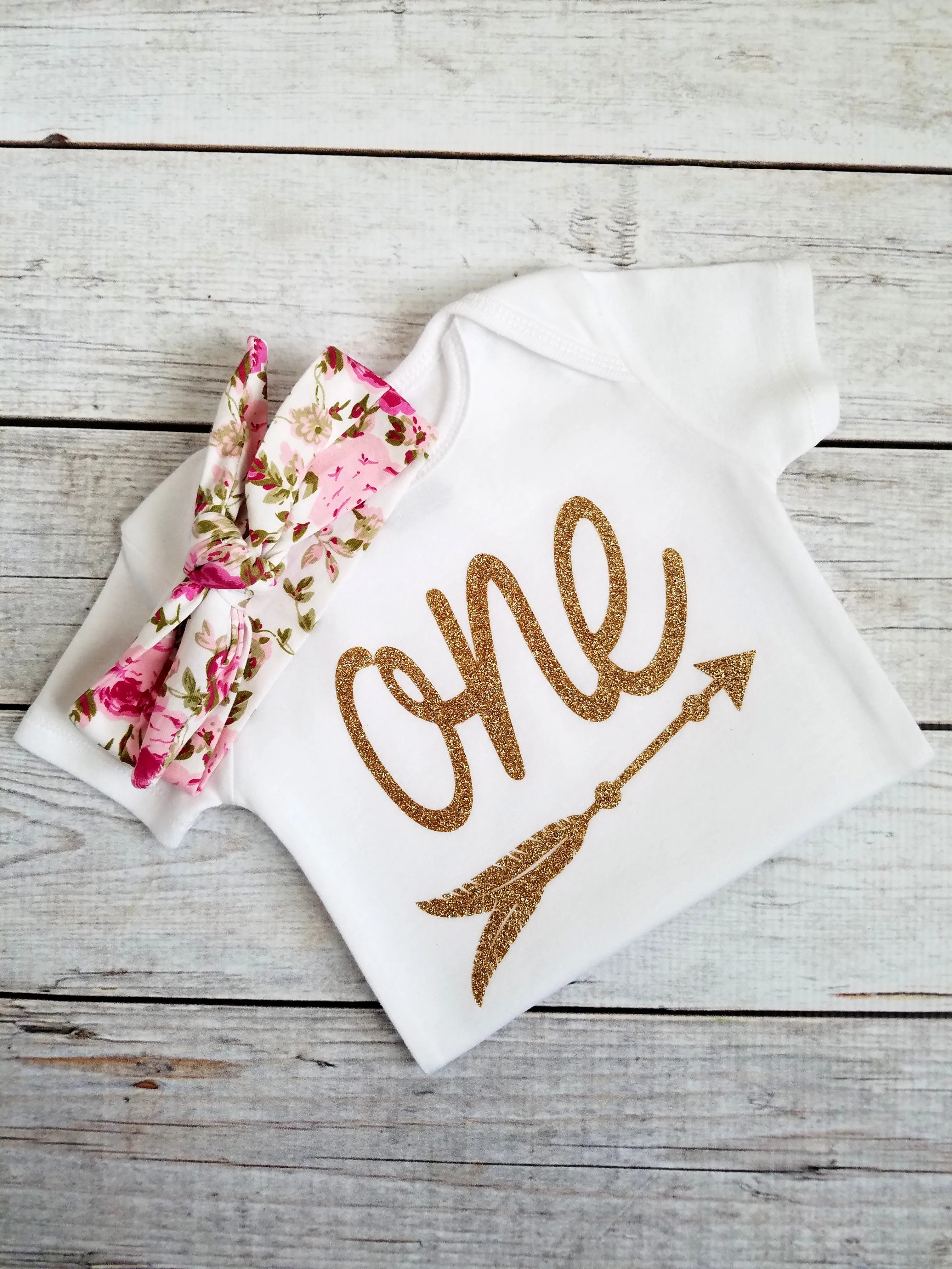 First Birthday Outfit Girls One Bodysuit 1st Birthday Onesie Tribal First Birthday