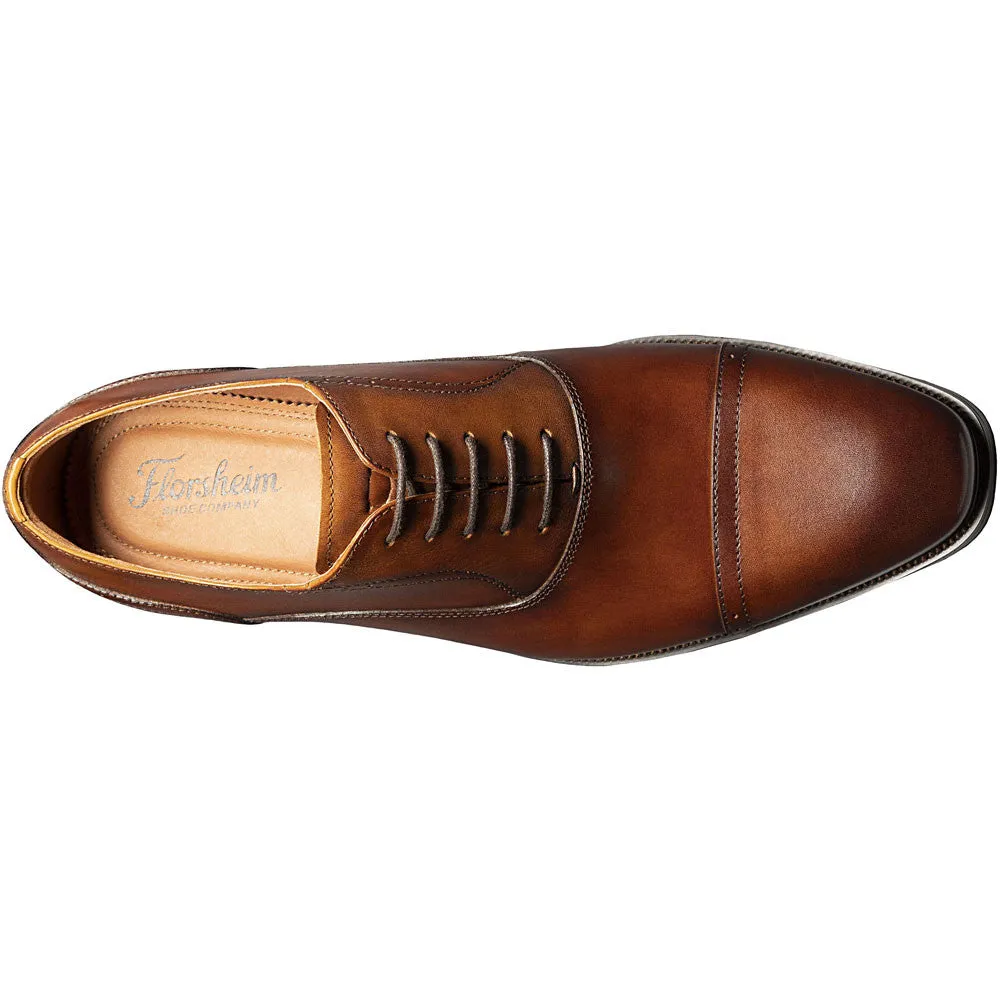 Florsheim Sorrento Cognac Cap Toe Oxford Shoes