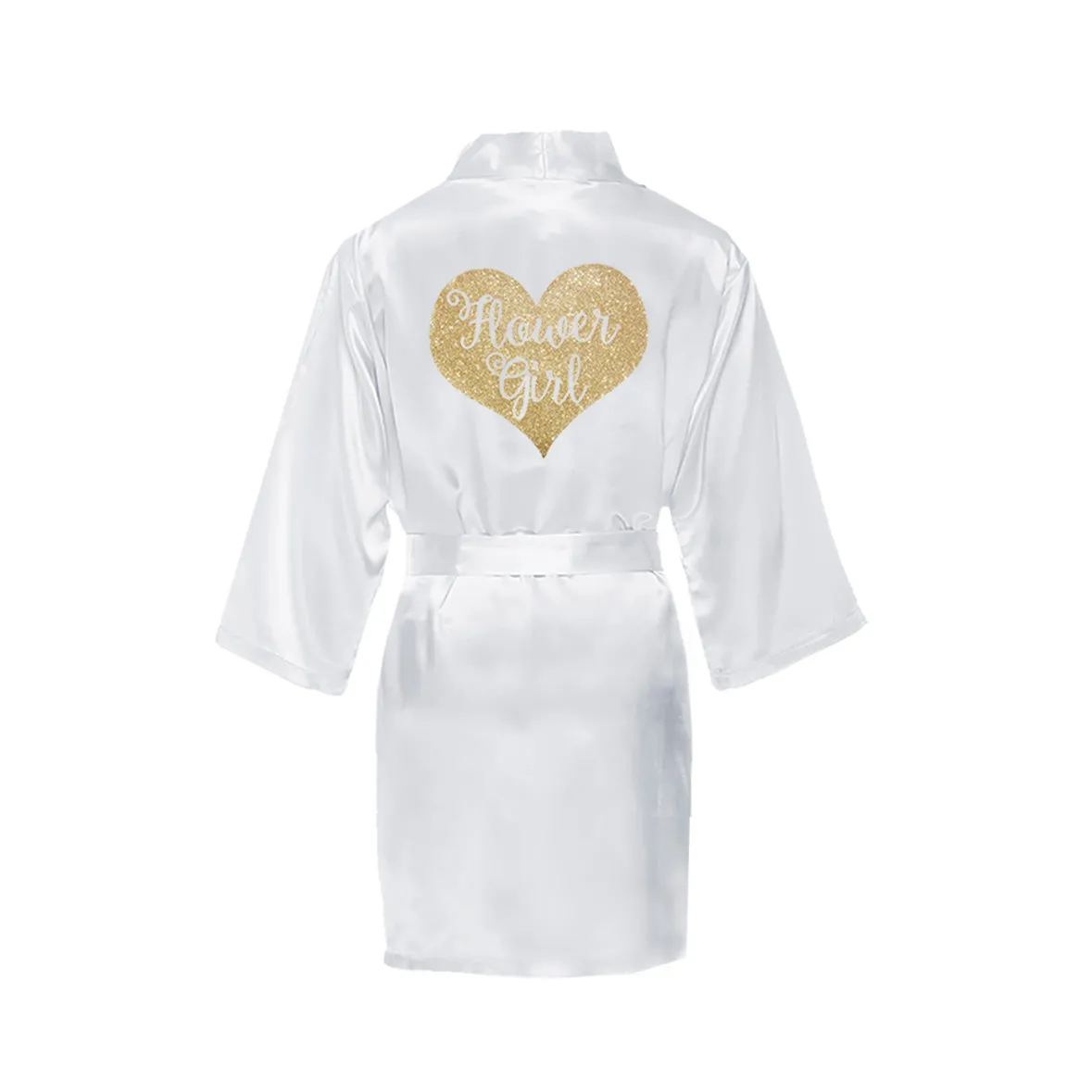 Flower Girl Robe - Glitter Heart
