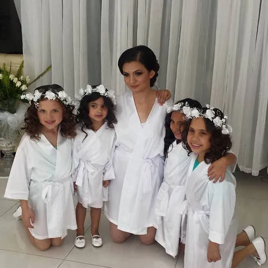 Flower Girl Robe - Glitter Heart