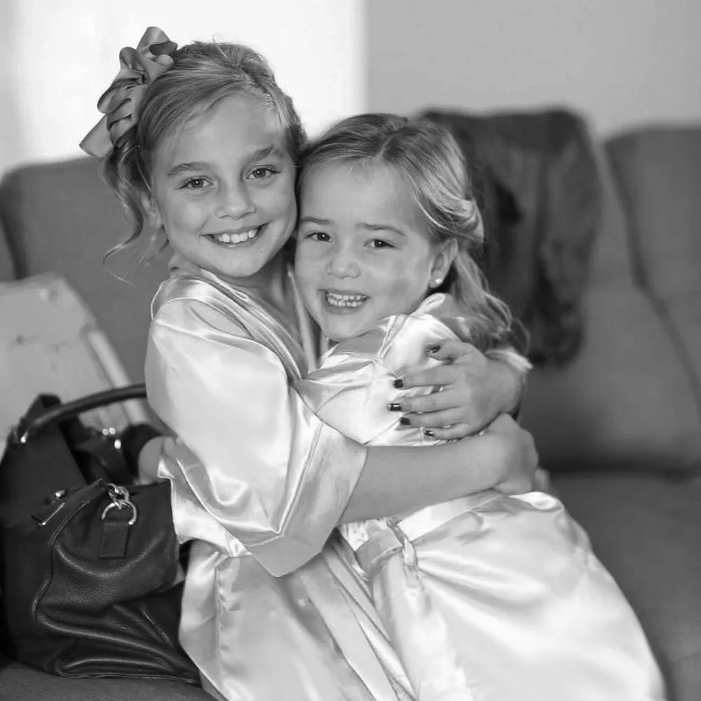 Flower Girl Robe - Glitter Heart